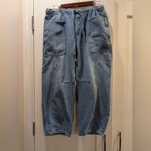 Scotch And Soda Cropped Barrel Jeans,L